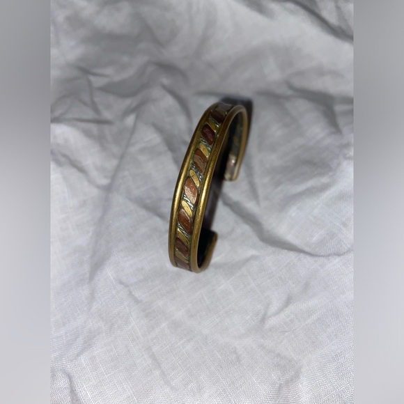 Women’s Vintage metal bracelet Gold silver and bronze - Picture 6 of 14
